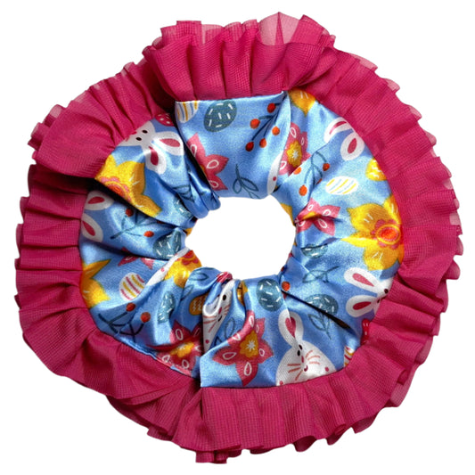 Happy Bunny Frill Scrunchie - Large